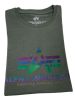 Alpha Industries Basic T-Shirt Rainbow Ref - vintage green 