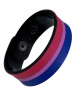 Bisexuell Flagge Armband aus Silikon 