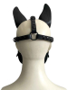 BRUTUS Pup Hood Veganleder weiss-schwarz 