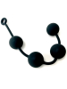 BRUTUS Silikon Analkugeln 4x40mm schwarz 