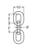 Edelstahlkette 8mm - unsichtbarer Verschluss 