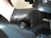 Leder-Handschuhe DELUXE POLICE gefüttert SCHWARZ 
