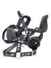 Mister B Leder Pig Kopfharness schwarz 