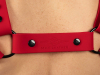 Mister S Silikon Brust Harness rot 