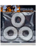 OXBALLS Cockringe FAT WILLY 3er Pack CLEAR 