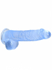 REALROCK Dildo Crystal Clear 6" blau 