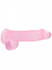 REALROCK Dildo Crystal Clear 6" pink 