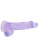 REALROCK Dildo Crystal Clear 6" purple 