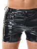 Hose FABIANO PVC kurz schwarz 