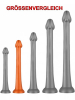 Whale Penis Soft Anal Dildo 40cm - Medium kupfer 