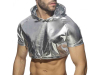 ADDICTED Croptop - silber 