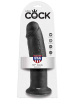 Dildo KING COCK 10 inch - 26x6.5cm - schwarz 