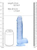 REALROCK Dildo Crystal Clear 8" blau 