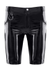 Hose PIERO PVC kurz schwarz 