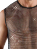 Herren-Netzshirt mit Glitzersteinen 