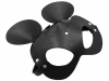 Ledermaske Maus Unisex schwarz 