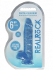 REALROCK Dildo Crystal Clear 6" blau 