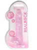 REALROCK Dildo Crystal Clear 8" pink 