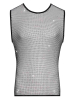 Herren-Netzshirt mit Glitzersteinen 