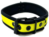 Mister S Neopren Puppy Halsband - gelb/schwarz 