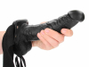 Realrock Strap-on Hollow Dildo 18cm schwarz 