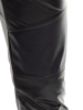 Hose VITALE Wetlook schwarz 