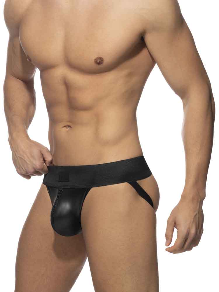 für was ist penisring ADDICTED Front Zip Rub Jock plus Cockring diskret kaufen