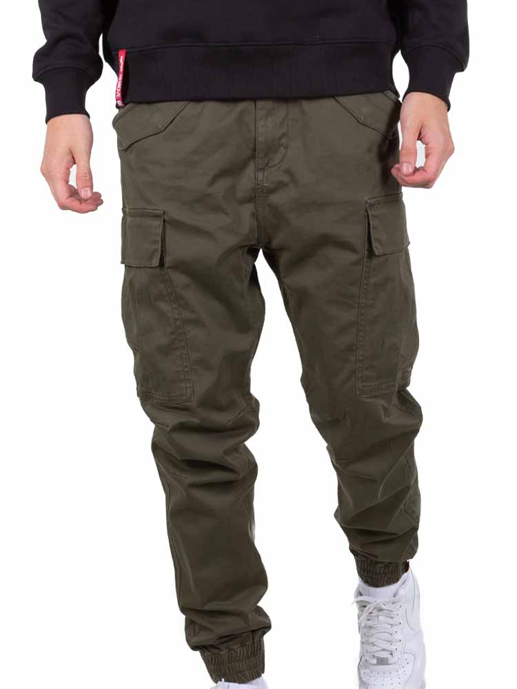 hier kaufen Alpha Industries Hose Airman Pant black olive