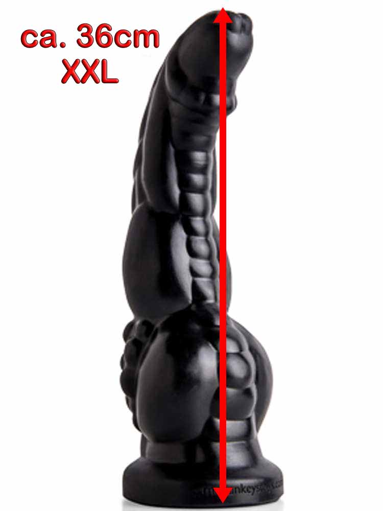 dildo richtig verwenden DarkSil Long Dildo Whale XXL Analdildo Schwarz 55 cm ⌀ 7,5 cm, 89,95 € main image 0