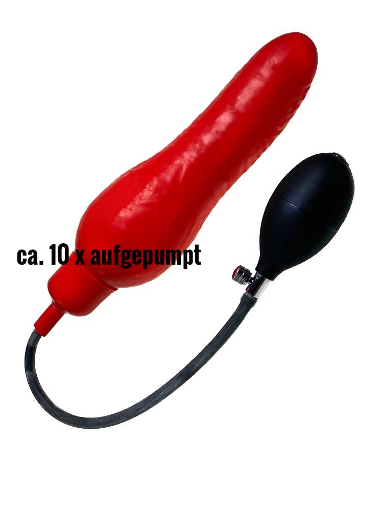 Blow-Up Dildo Gre XL - rot + Schaumkern kaufen | Spexter.com