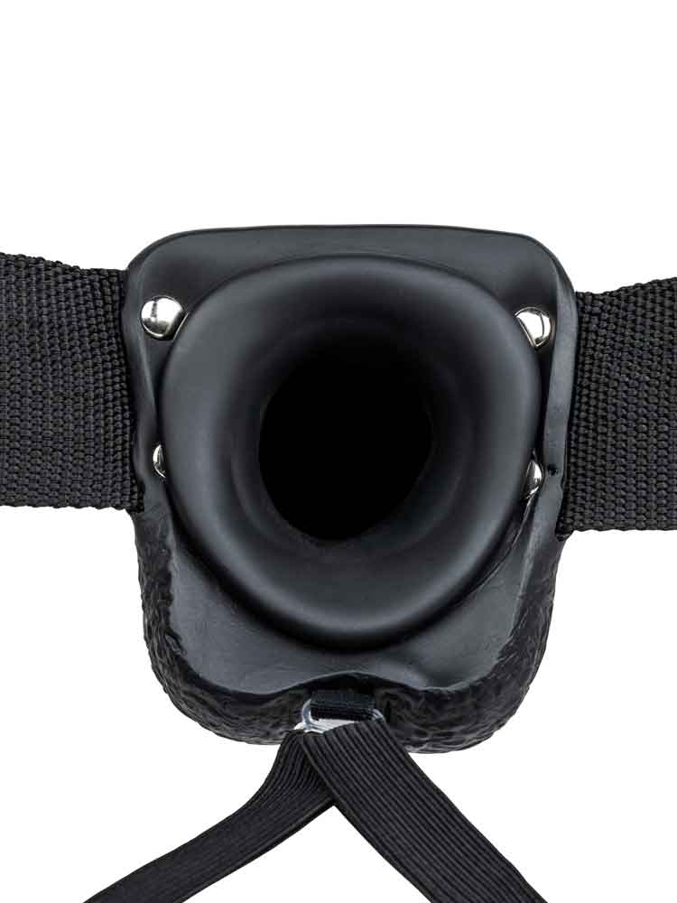 Realrock Strap-on Hollow Dildo 18cm schwarz diskret kaufen | Spexter.com